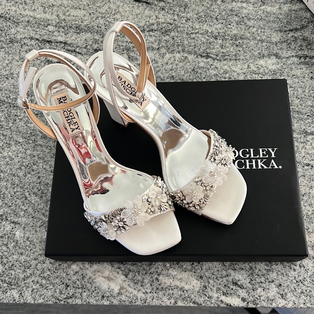 Badgley Mischka Alexa Satin Wedding Heel
